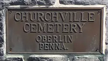 Churchville Cemetery plaque