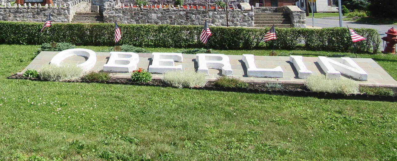 Churchville Cemetery Oberline sign
