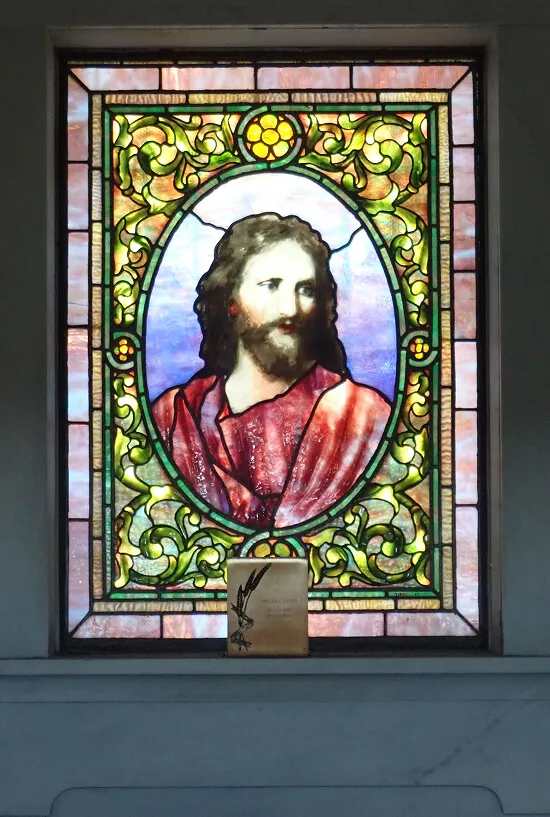 Churchville Cemetery stained glass